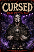 Cursed adult coloring book cover